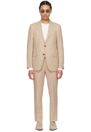 ZEGNA Beige Notched Lapel Suit