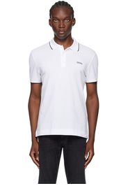 ZEGNA White Stretch Cotton Polo