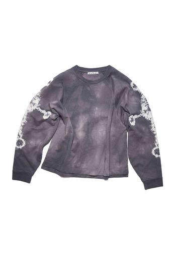 Acne Studios Raglan Tie-Dye Crewneck Sweatshirt Dusty Purple