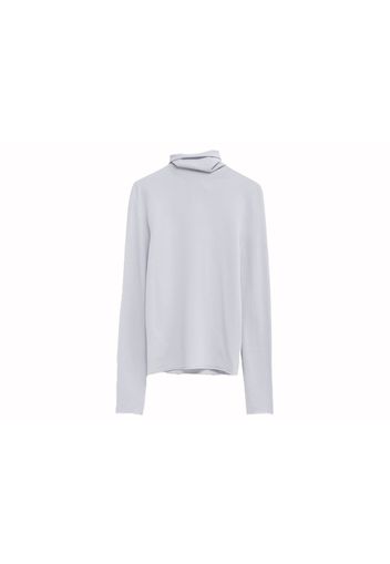 Acne Studios Turtleneck Sweater in Lightweight Jersey Ice Blue Aqh