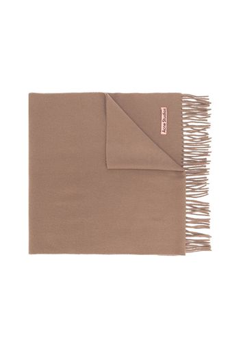 Acne Studios Canada New Fringed Scarf Caramel Brown