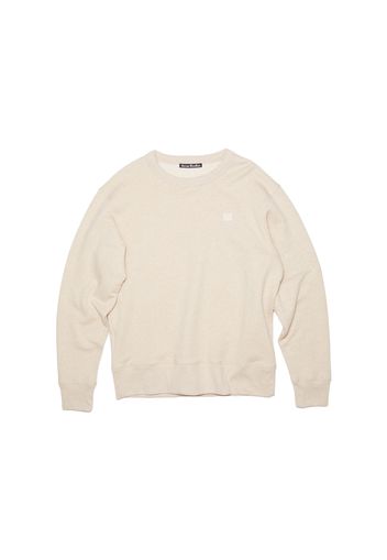 Acne Studios Face Patch Crewneck Sweatshirt Oatmeal Melange