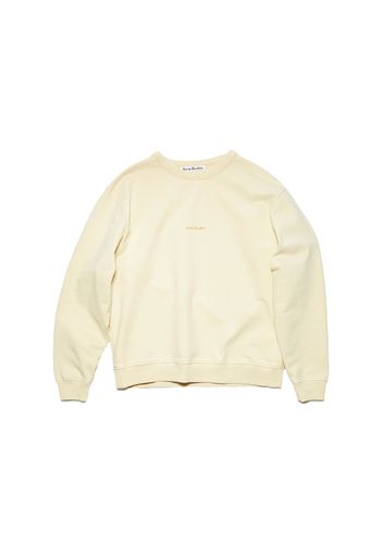 Acne Studios Stamp Logo Sweatshirt Vanilla Yellow