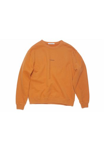 Acne Studios Stamp Logo Sweatshirt Burnt Orange