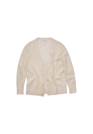 Acne Studios Wool-Blend V-Neck Button-Up Cardigan Light Taupe