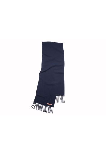 Acne Studios Fringe Wool Scarf Navy Blue