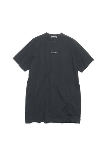 Acne Studios Logo T-Shirt Dress Black