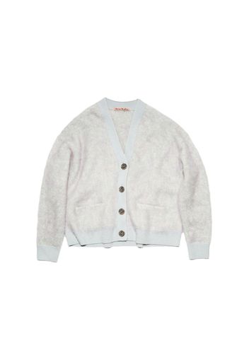 Acne Studios Wool Mohair Cardigan Soft Green Melange