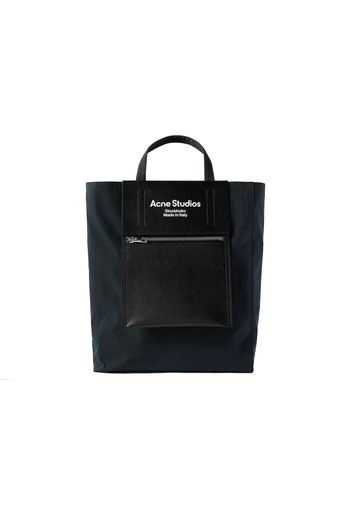 Acne Studios Baker Out Logo Print Tote Bag Black