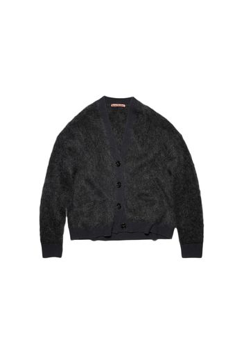 Acne Studios Wool Mohair Cardigan Anthracite Grey