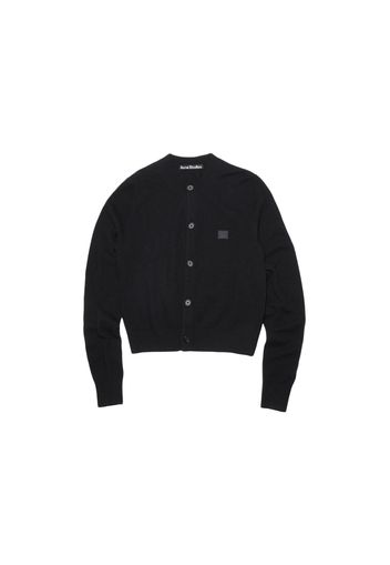 Acne Studios Wool Crewneck Cardigan Black