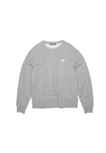 Acne Studios Face Patch Crewneck Sweatshirt Light Grey Melange