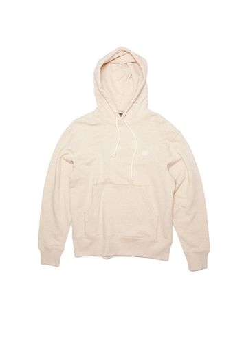 Acne Studios Face Patch Logo Hooded Sweatshirt Oatmeal Melange