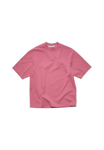 Acne Studios Contrast Stamped Logo T-Shirt Old Pink