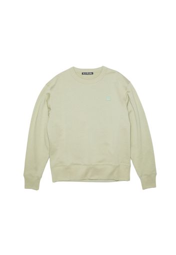 Acne Studios Face Patch Crewneck Sweatshirt Eucalyptus Green