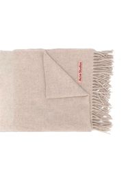 Acne Studios Canada New Fringed Scarf Oatmeal Melange