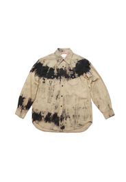 Acne Studios Denim Relaxed Fit Shirt Black/Beige