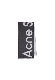 Acne Studios Logo Jacquard Scarf Black/Light Grey