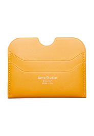 Acne Studios Leather Card Holder Pumpkin Orange