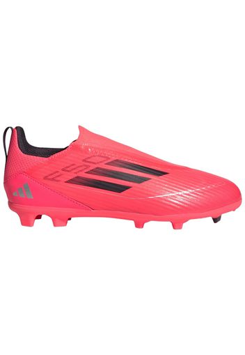 adidas F50 League Laceless Firm/Multi-Ground Turbo Aurora Black Platinum Metallic (GS)