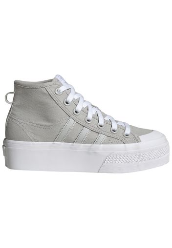 adidas Nizza Platform Mid Grey Cloud White (GS)