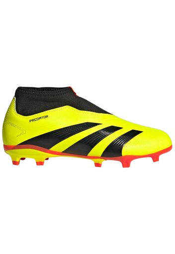 adidas Predator 24 League Laceless FG Team Solar Yellow Core Black Solar Red (GS)