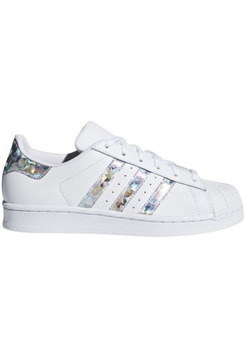 adidas Superstar White Holographic Stripes (Youth)