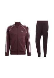 adidas Primeblue SST Track Jacket & Pant Set Shadow Maroon/White