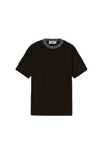 Ambush Monogram Rib Collar T-shirt Black