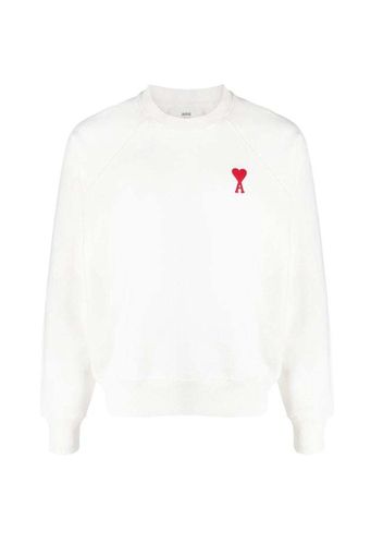 Ami Paris Logo Sweatshirt White/Red