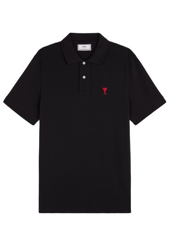 Ami Paris Ami De Coeur Polo Shirt Black/Red