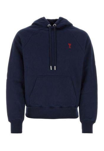 Ami Paris Ami De Coeur Hoodie Navy