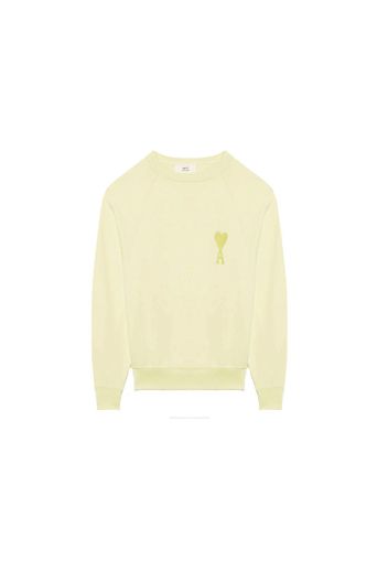Ami Paris Ami De Coeur Tonal Sweatshirt Yellow