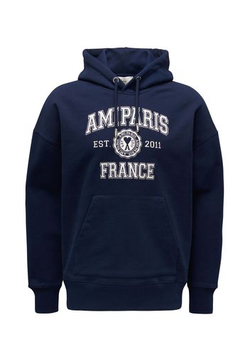 Ami Paris Logo Hoodie Marine Blue