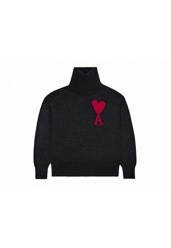 Ami Paris Red Ami De Coeur Sweater Black/Red