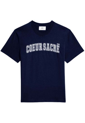 Ami Paris Coeur Sacre T-Shirt Marine Blue