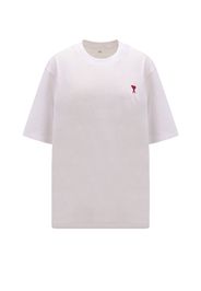 Ami Paris Ami De Coeur Tee White