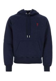 Ami Paris Ami De Coeur Hoodie Navy