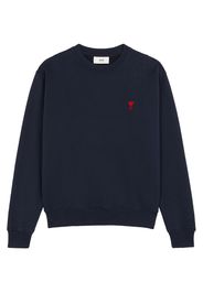 Ami Paris Ami De Coeur Classic Fit Crewneck Navy/Red