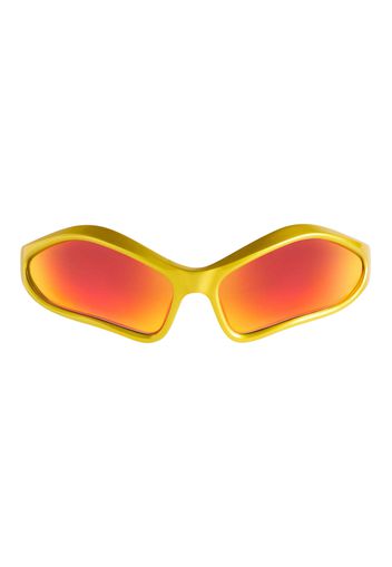 Balenciaga Fennec Oval Sunglasses Yellow/Red (768054T00077037)