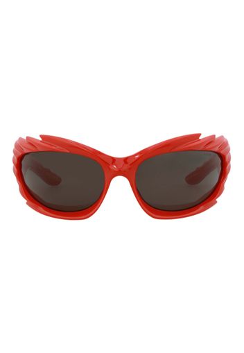 Balenciaga Shield-Frame Bio Injection Sunglasses Red/Grey (BB0255S-30013967-004-60032)