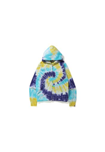 BAPE Tie Dye Wide Full Zip Hoodie Multi