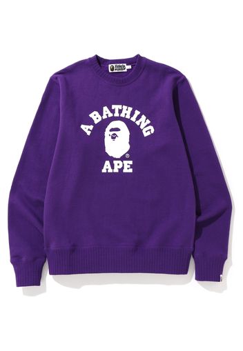 BAPE College Crewneck Purple