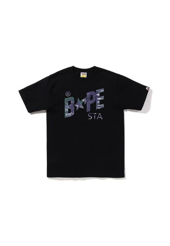 BAPE Tie Dye Bape Sta Logo Tee Black Purple