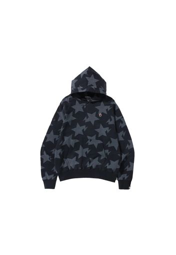 BAPE Sta Pattern Loose Fit Pullover Hoodie Black