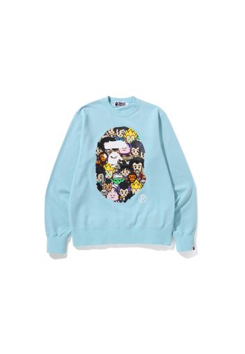 BAPE x Dragon Ball Z Ape Head Crewneck Sweatshirt Sax