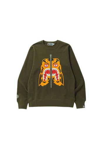 BAPE Tiger Crewneck (FW21) Olivedrab