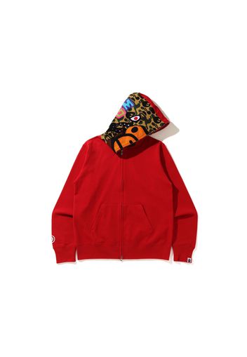 BAPE Milo Shark Full Zip Hoodie Red