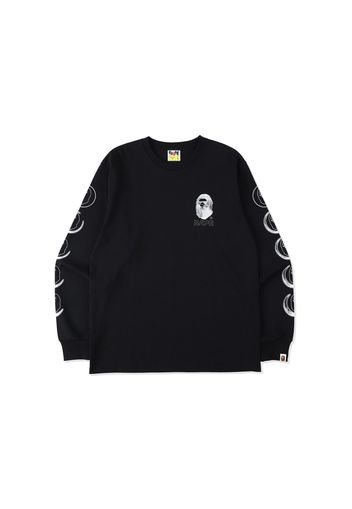 BAPE Ape Head Moon L/S Tee Black