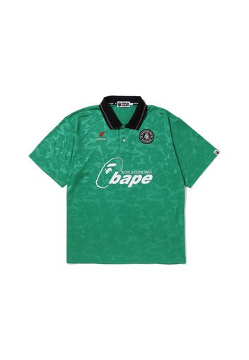 BAPE Soccer Game Relaxed Fit Polo Green